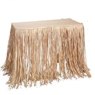 Natural Raffia Table Skirt (1 per package): Toys & Games