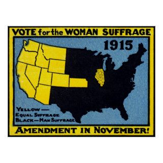 1915 Vote for Womans Suffrage Print