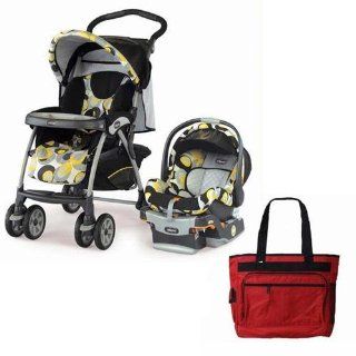 Chicco WD Cortina Keyfit Travel System With Free Fashionable Diaper Bag Miro : Infant Car Seat Stroller Travel Systems : Baby
