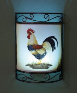 Remote Control Rooster Wall Sconce    