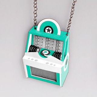 vintage jukebox necklace by fine format