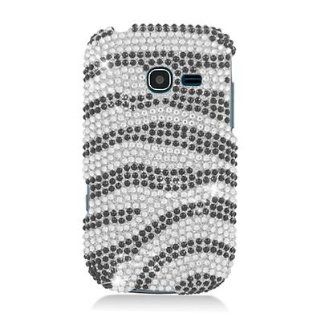 For Samsung Freeform 5 R480C FULL DIAMOND Case Black and Silver Zebra: Everything Else