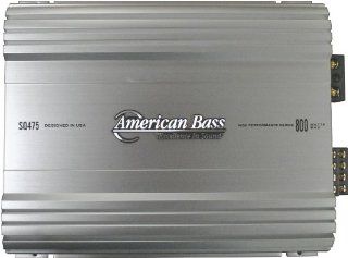 American Bass Sq475 800w 4 Ch Car Audio Amplifier Amp 4 Channel 800 Watt : Vehicle Multi Channel Amplifiers : MP3 Players & Accessories