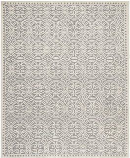 Shop Safavieh CAM123D Cambridge Collection Handmade Wool Area Rug, 6 by 9 Feet, Silver/Ivory at the  Home Dcor Store
