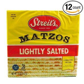 Streits Lightly Salted Matzo, 11 Ounce    12 per case.: Industrial & Scientific