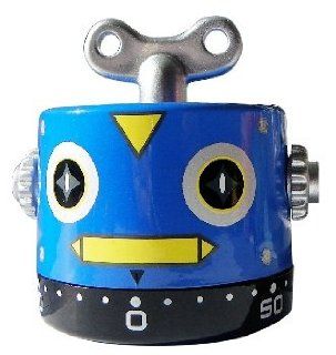 Blue Robot Time out Kitchen Baking / Cooking Timer: Kitchen & Dining