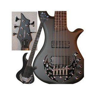 Traben Basses Array 5 Series TRAA5SBK 5 String Bass Guitar, Black Satin: Musical Instruments