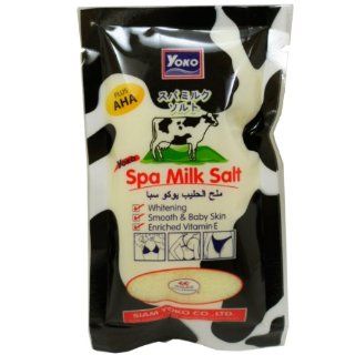 Spa Milk Salt Whitening Enriched Vitamin E, AHA Body Skin Care Net Wt 50 G ( 1.76 Oz) Yoko Brand X 2 Bags : Facial Treatment Products : Beauty