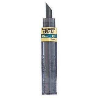 Pentel Hi Polymer Lead, 0.7 mm, Medium, 2H, 12/Pack, Black (PEN502H) : Mechanical Pencil Refills : Office Products