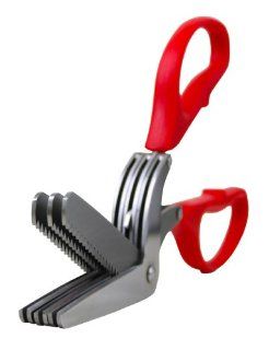 PCH Triple Blade Cross Cut Shredding Scissors   Red  Other Products  
