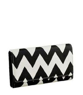 Chevron Print Tri fold Wallet   BLACK : Other Products : Everything Else