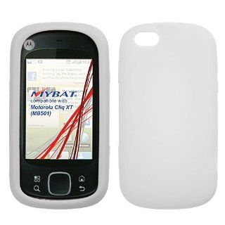 Solid Skin Cover (White) for MOTOROLA MB501 (Cliq XT): Cell Phones & Accessories