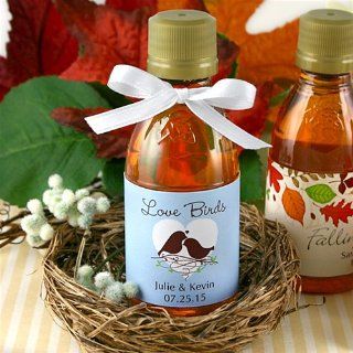 Personalized Mini Maple Syrup Bottle Favors : Baking Supplies : Grocery & Gourmet Food