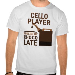 Cello Player (Funny) Chocolate Tee Shirts