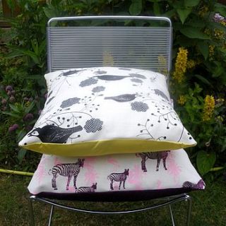 wildlife print luxury cushion by tania carmen