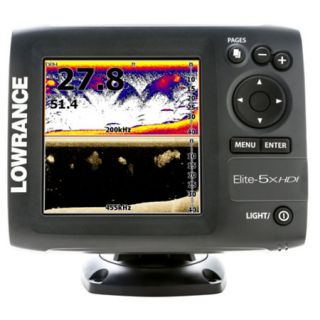 Lowrance Elite 5x HDI 50/200 Dual Frequency Fishfinder 756386