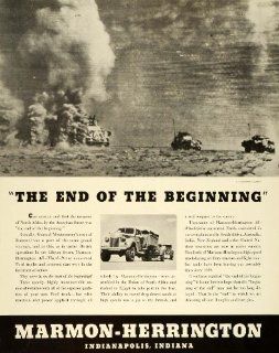 1943 Ad Marmon Herrington All Wheel Drive WWII War Production Military Trucks   Original Print Ad  