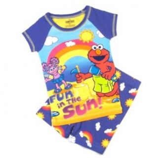 Sesame Street Elmo & Abby Cadabby Toddler Girls Sleepwear Set Size 4T: Clothing