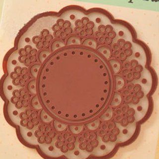 ChineOn Silicone Soft Rubber Coaster Cup Mat Pad for Hot Mug Glass Plate(Brown): Kitchen & Dining