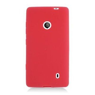 For T Mobile Nokia Lumia 521 Windows Phone 8 Soft Silicone SKIN Cover Case Red: Everything Else