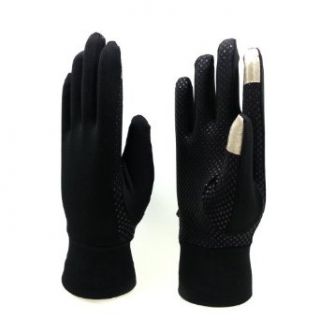 iTouch 2 Pack Microfiber Touchscreen Gloves with Grip Dots  One Size Fits All   Black at  Mens Clothing store: Cold Weather Gloves