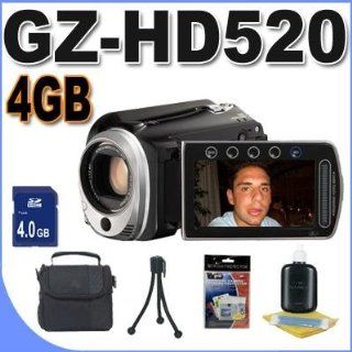 JVC GZ HD520 120GB Hard Disk (HD) Everio Camcorder BigVALUEInc Accessory Saver 4GB Bundle : Camera & Photo