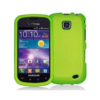 Importer520 Faceplate Hard Phone Case Cover for Straight Talk Samsung Galaxy Proclaim 720C SCH S720C   Neon Green: Cell Phones & Accessories