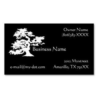 Bonsai Silhouette Business Card : Business Card Stock : Office Products