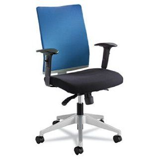 Tez Series Manager Synchro Tilt Task Chair, Black Mesh Back, Blue Fabric Seat by SAFCO (Catalog Category: Furniture & Accessories / Chairs): Office Products