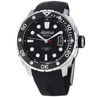 Alpina Adventure Extreme Diver Men's Black Rubber Strap Automatic Watch AL 525LB4V26: Alpina: Watches
