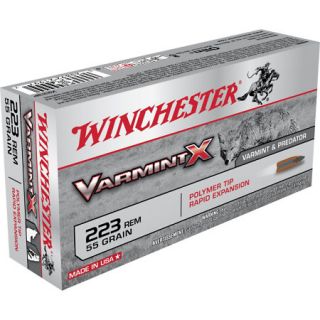 Winchester Varmint X Ammo .223 Rem 55 Gr. Polymer Tip 719944