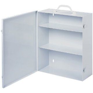 Durham 534 43 White Cold Rolled Steel 9FX Industrial Empty First Aid Cabinet, 15" Width x 16 5/32" Height x 5 9/16" Depth, 3 Shelves: Industrial & Scientific