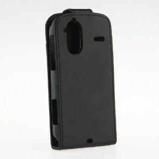 [Aftermarket Product] Brand New Black Flip Faux Leather Case Cover Holster Pocket Pouch For HTC Amaze 4G: Cell Phones & Accessories