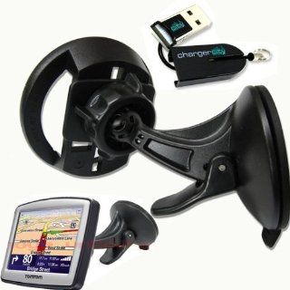 ChargerCit OEM Mount KIT for TOMTOM XXL 530 530S 535 535T 540 540S 540M 550 550M 550T 555 555T WTE M LIVE EASYPORT GPS with FREE ChargerCty Micro SD Card Reader. ***Manufacture Directl Replacement Warranty***: Everything Else