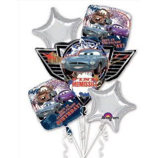 Finn Mcmissile, Disney Cars 5 Piece Balloon Bouquet, New!: Toys & Games