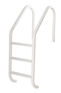 S.R. Smith VLLS 103E VW SealedSteel 3 Step Pool Ladder with White Plastic Steps, White Escutcheons : Swimming Pool Handrails : Patio, Lawn & Garden
