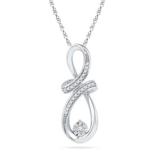 CT. T.W. Diamond Infinity Pendant in Sterling Silver   Zales