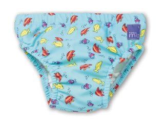 Bambino Mio Swim Nappy  Blue Fish Medium : Infant And Toddler Reusable Swim Diapers : Baby