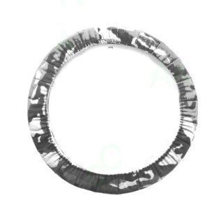 Camouflage Print Steering Wheel Cover   Military White: Automotive