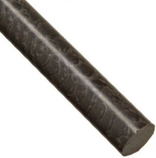 Polyamide Round Rod, Opaque Black, Standard Tolerance, ASTM D4066, 7/8" Diameter, 12" Length: Specialty Plastics Raw Materials: Industrial & Scientific
