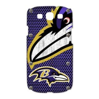 NFL Baltimore Galaxy S3 Case Top Designer Baltimore Ravens Logo Slim Styles White Hard Case Cover For Samsung Galaxy S3 I9300/I9308/I939: Cell Phones & Accessories