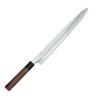 New Aritsugu 27 cm. Kasanekitae/Layered Yanagi Red Handle Japanese Knife Right Hand: Kitchen & Dining