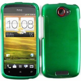 ACCESSORY HARD SHINY CASE COVER FOR HTC ONE S SOLID DARK GREEN: Cell Phones & Accessories