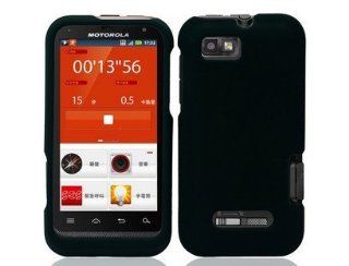 Black Rubberized Case for Motorola Defy XT XT556: Cell Phones & Accessories