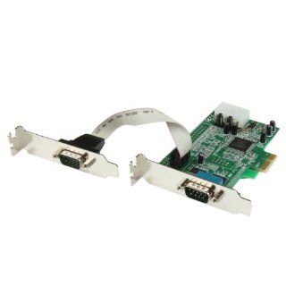StarTech PEX2S553LP 2 Port Low Profile Native RS232 PCI Express Serial Card with 16550 UART: Electronics