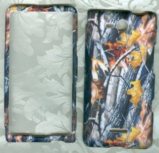 CAMO TREE HUNTER REAL TREE FACEPLATE PROTECTOR HARD RUBBERIZED CASE FOR LG OPTIMUS EXCEED VS840PP / LUCID 4G VS840 VERIZON PREPAID SNAP ON: Cell Phones & Accessories