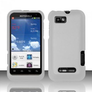 For Motorola Defy XT XT556 / XT557 (StraightTalk/US Cellular) Rubberized Cover   White: Cell Phones & Accessories