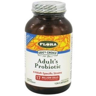 Flora Udo's Choice Adult's Blend Probiotic Capsules, 120 Count: Health & Personal Care