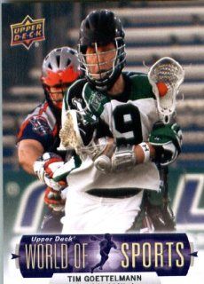 2011 Upper Deck World of Sports Lacrosse Card #200 Tim Goettelmann Long Island Lizards   ENCASED Trading Card at 's Sports Collectibles Store