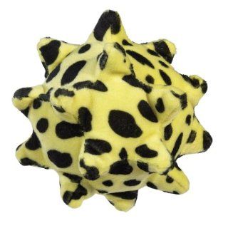 Zanies 5 Inch Plush Squawking Nubby Ball Dog Toy, Yellow Spotted : Pet Toy Balls : Pet Supplies